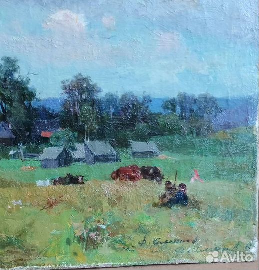 Картины старинные холст,масло