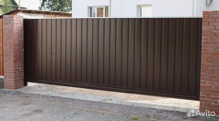 Откатные алюминиевые ворота Prestige