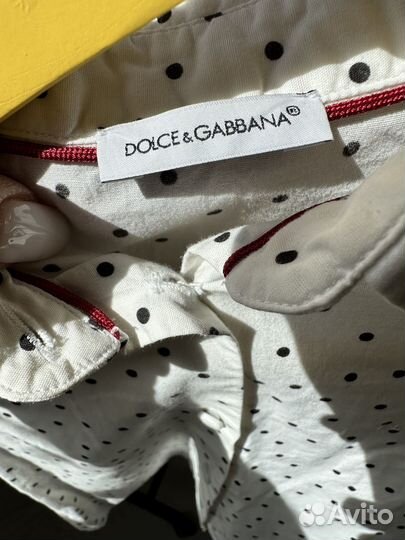 Dolce gabbana рубашка для девочки