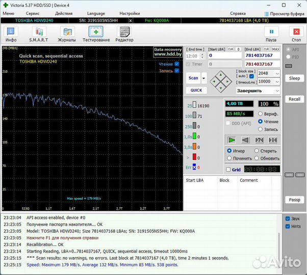 Жесткий диск 4тб