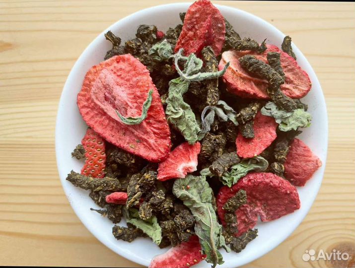 Иван чай с мятой и клубникой сбор 2023, экочай