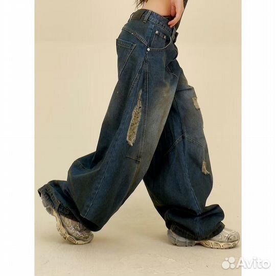 Джинсы широкие y2k