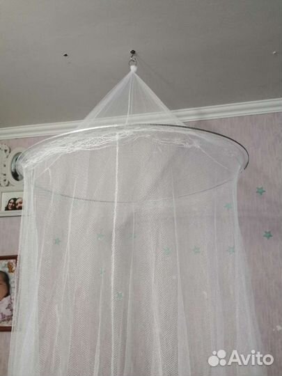 Балдахин, белый, розовый, голубой