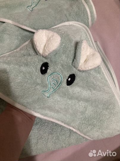 Полотенце уголок новое подарок новорожденному