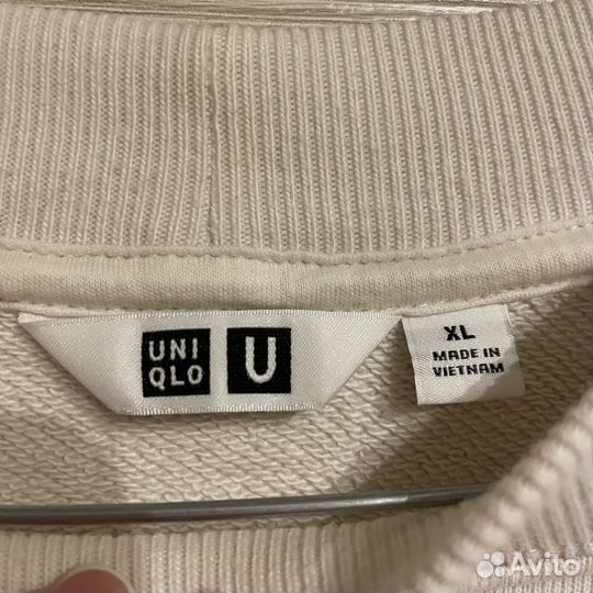 Свитшот uniqlo бежевый