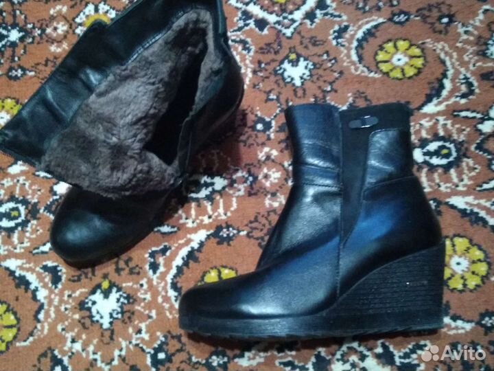 Ботильоны (п/сапоги)зимние. Натуральная кожа