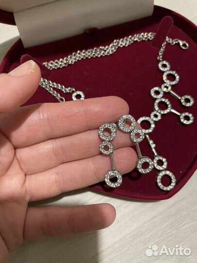 Набор комплект колье+серьги