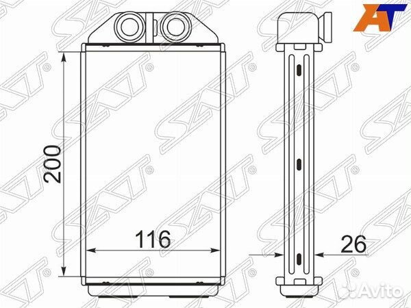 Радиатор отопителя салона toyota tercel