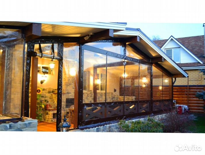 Мягкие пвх окна на беседку