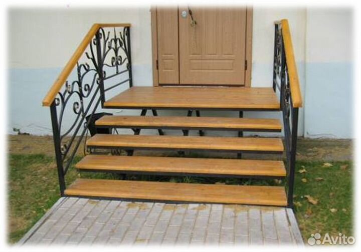 Уличная лестница для крыльца, лестница к дому улич