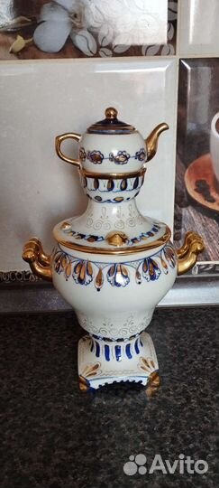 Самовар гжель СССР