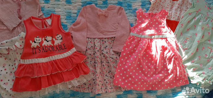 Одежда пакетом много для девочки 0+