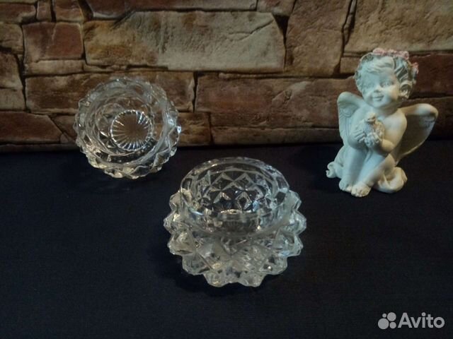 Солонки хрустальные