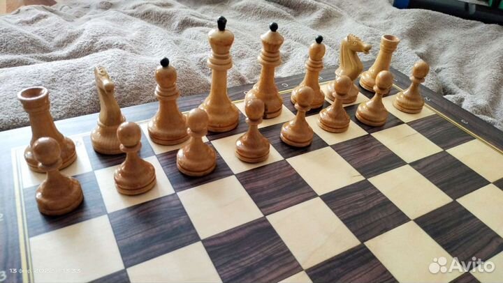 Шахматные фигуры турнирные СССР с утяжелителем