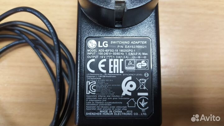 Источник питания TV монитор LG 19v