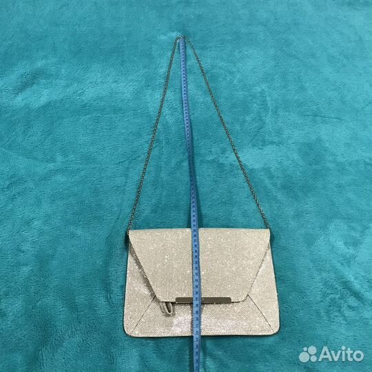 Клатч серебряный