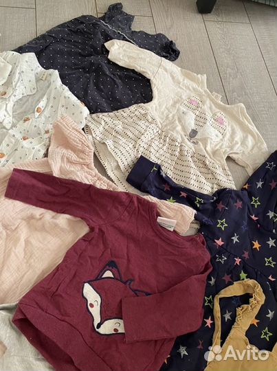 Вещи пакетом на девочку 68 74