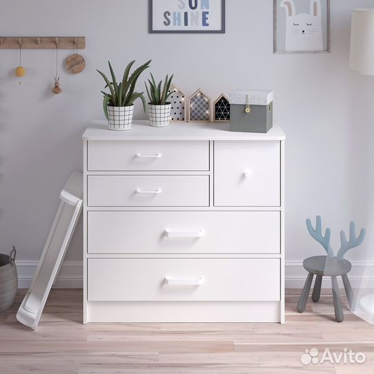 Комод пеленальный Сириус Norman Wood белый