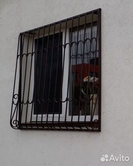 Решетки на окна стальные на заказ N 804