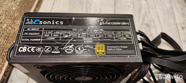 Блок питания Esonics 1250w