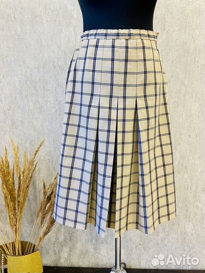 Винтажный костюм женский в клетку 48 50