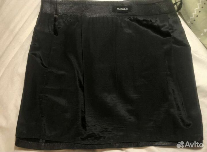 Юбка мини (нат. кожа) Max Mara оригинал