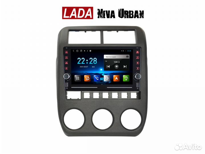 Магнитола Niva Urban 1/16gb крутилки