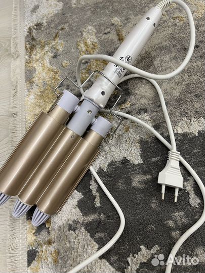 Плойка гофре тройная для волос