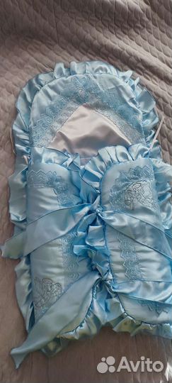 Конверт на выписку для мальчика весна осень