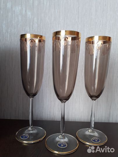 Бокалы для шампанского богемия