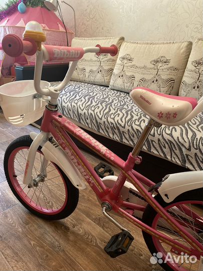 Супер Велосипед для девочки с корзинкой