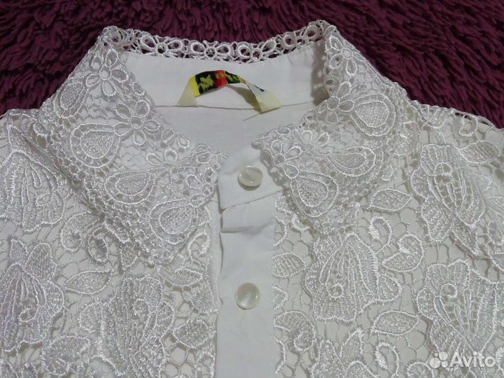 Школьная блузка для девочки 128р-р