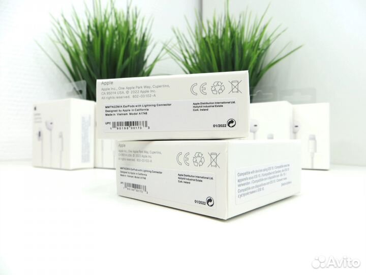 Наушники Apple Earpods разъем Lightning