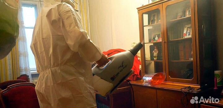 Средство для Уничтожения клопов травля тараканов дезинфекции