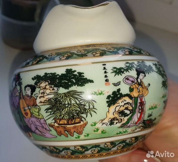 Молочник фарфор Японские сцены