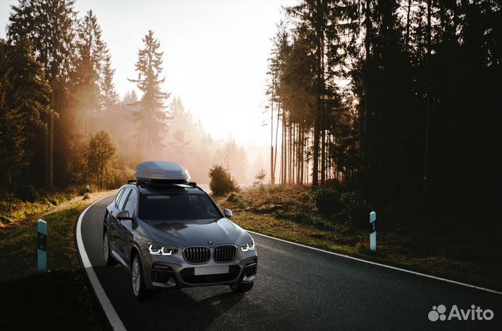 Автобокс Nobu Drive 430 серый