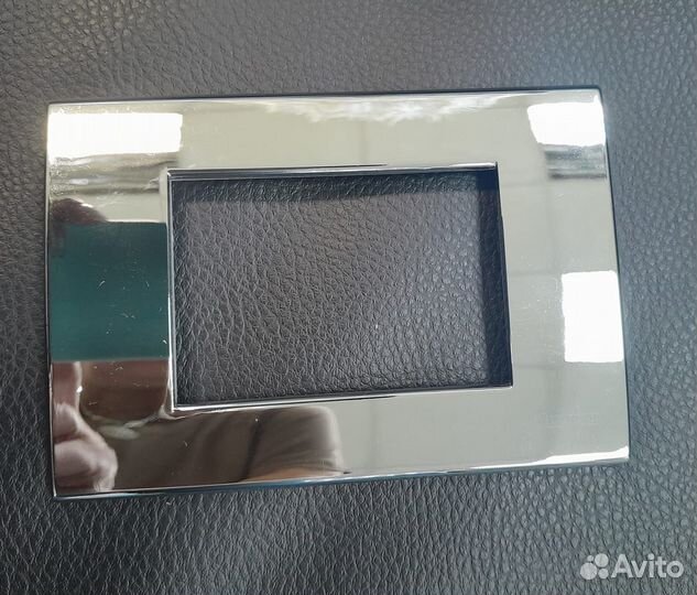 Рамка 3 модуля Хром Light Tech Bticino