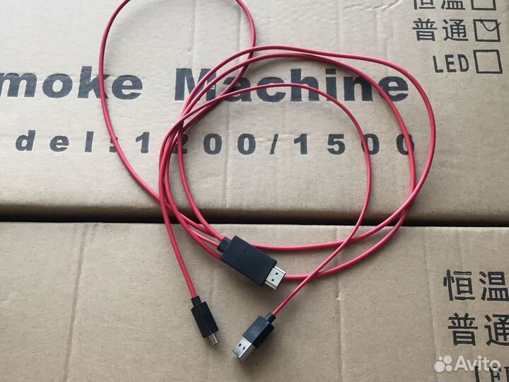 Переходник microUSB MHL в hdmi. с телефона на TV