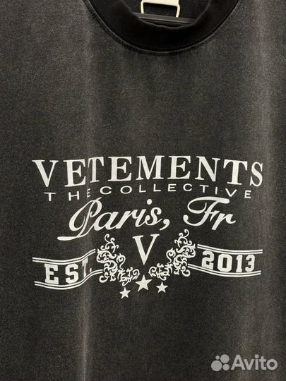 Футболка Vetements Paris oversize (новинка 2025)