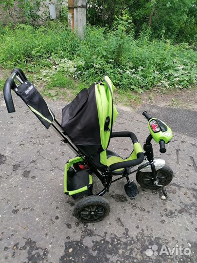 Велосипед коляска с ручкой