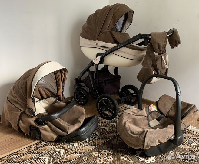 Коляска 3 в 1 Bello Babies verdi