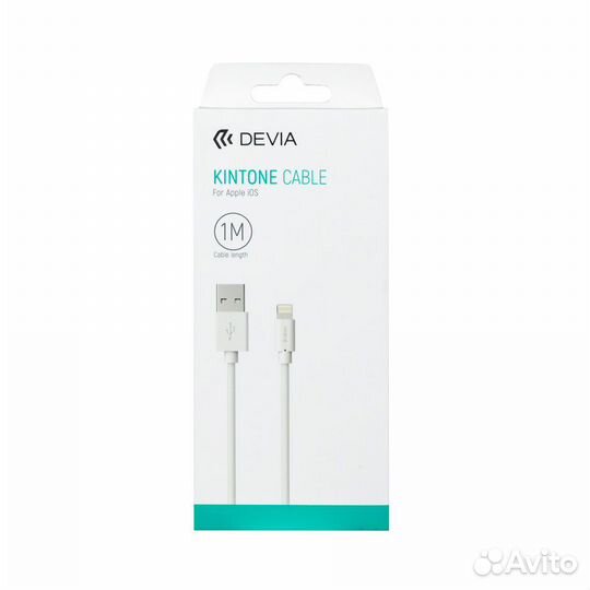 Кабель Devia Kintone Lightning Charge Only - White