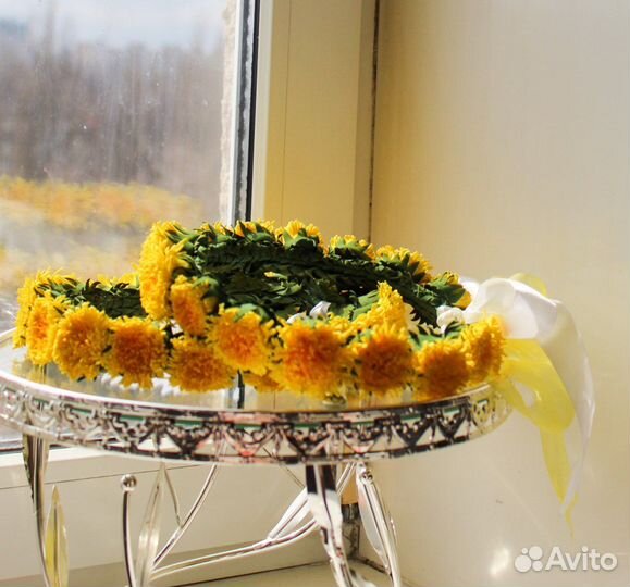 Венок на голову из цветов