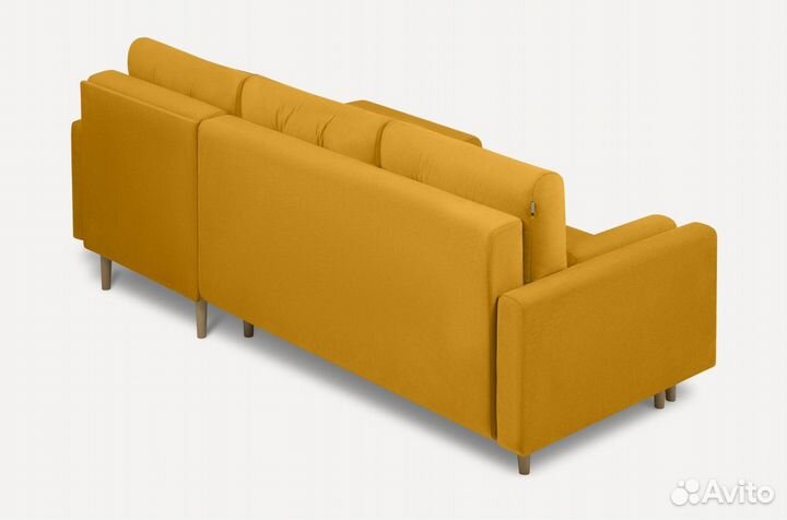 Диван угловой Нумо Velvet Yellow