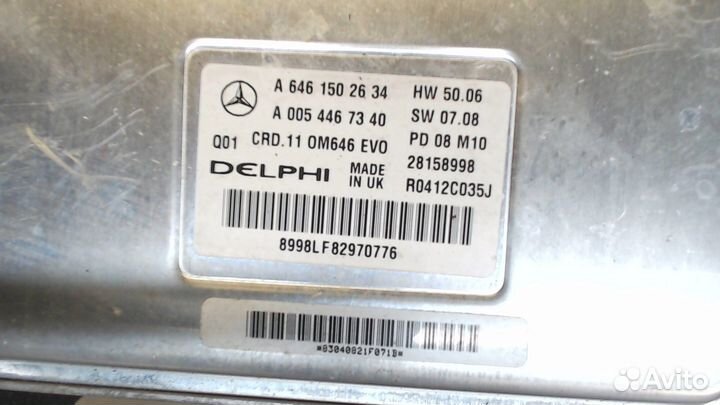 Блок управления двигателем Mercedes C W204, 2009