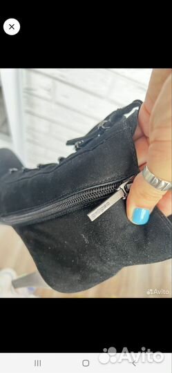 Ботильоны женские зимние 36 размер замшевые