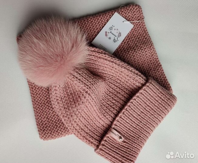 Комплект шапка и снуд