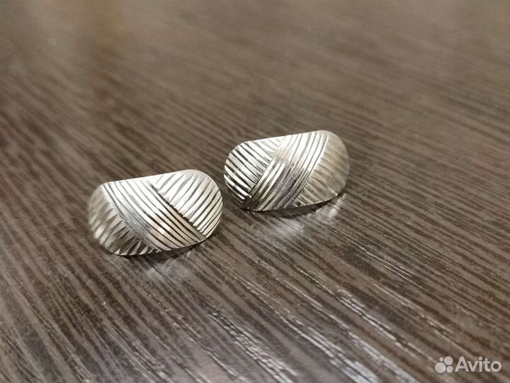 Серьги серебро новые