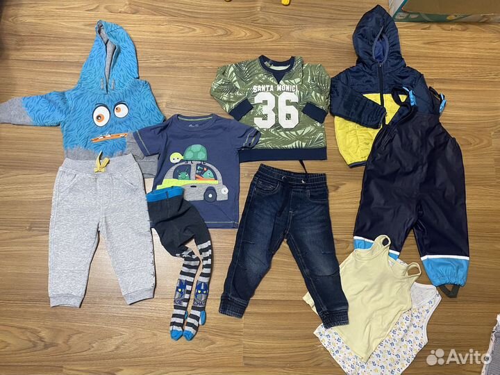 Фирменные вещи пакетом на мальчика 86-92