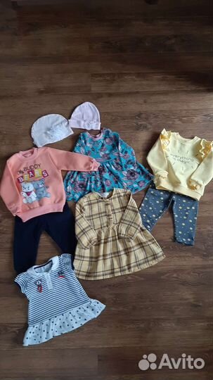 Одежда для девочки 6-12 мес. Пакетом